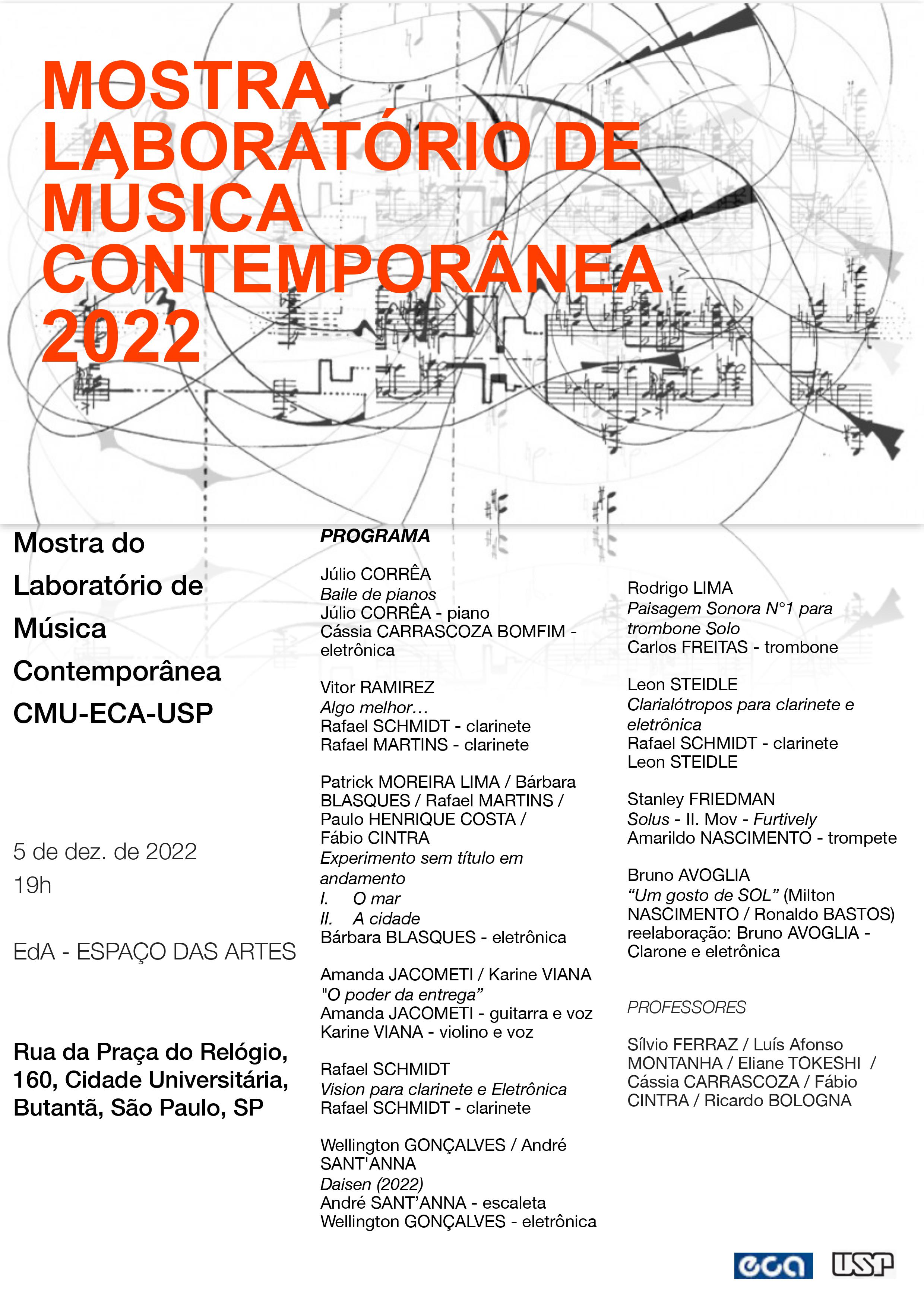 Mostra Laboratório de Música Contemporânea 2022