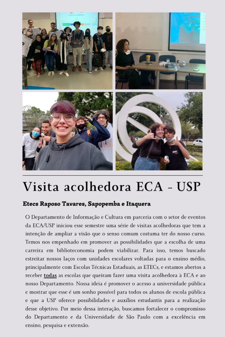 Visita acolhedora ECA - USP