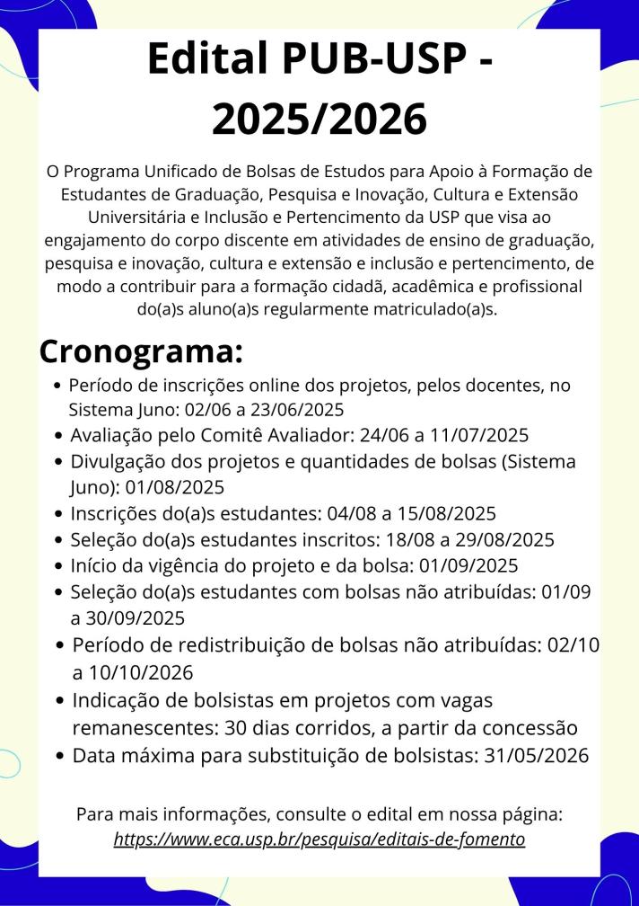 Edital PUB - 2025/2026
