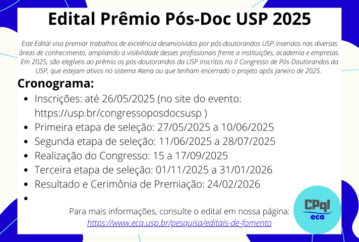 Prêmio Pós-Doc USP 2025