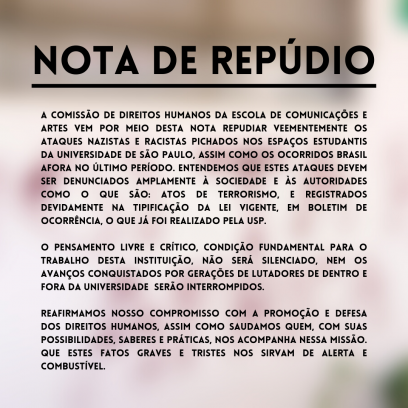 Nota de repúdio