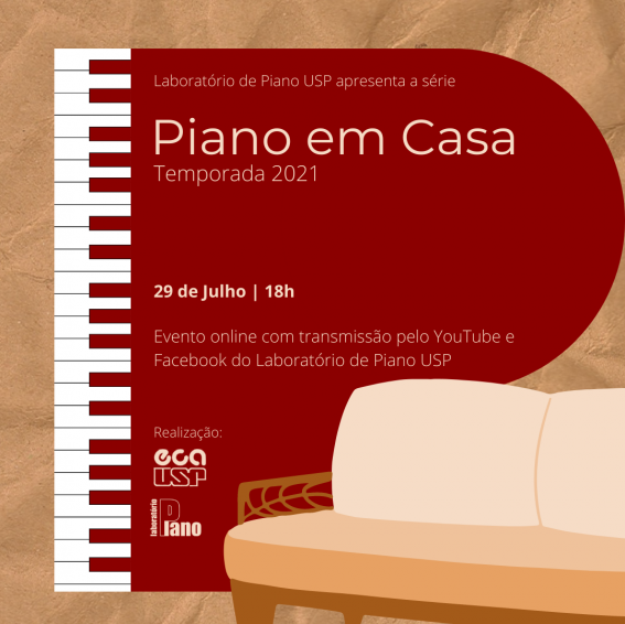 cartaz de apresentação da série piano em casa