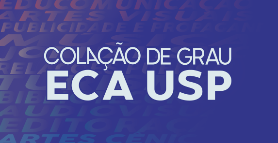 Banner com o nome da colação de grau