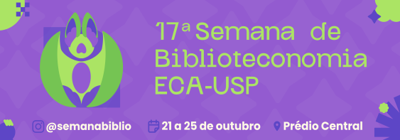Cartaz de divulgação do evento. Do lado esquerdo, há o desenho de um morcego verde e roxo e do lado direito há o título do evento em fonte verde. No rodapé, há o arroba do instagram, data e local do evento em fonte branca. Há formas geométricas verdes e roxas nos quatro cantos do cartaz e o fundo é roxo com losangos lilás.