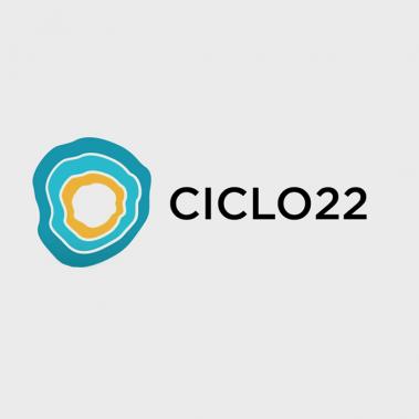 Logo do ciclo22 é formada por aneis