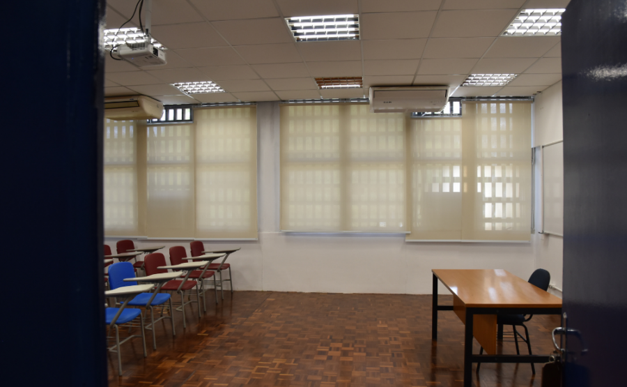 Sala de aula reformada