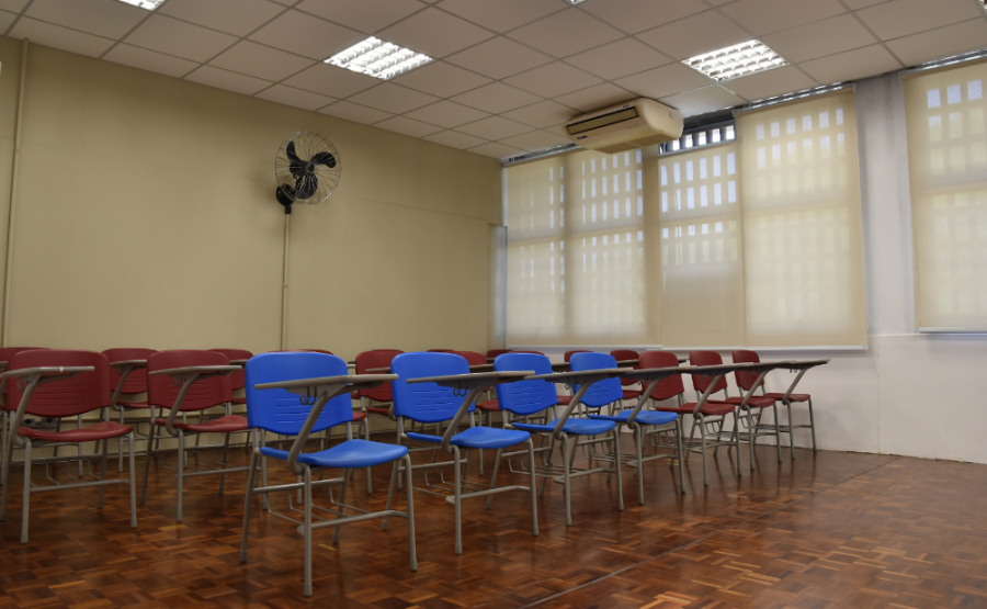 Sala de aula reformada