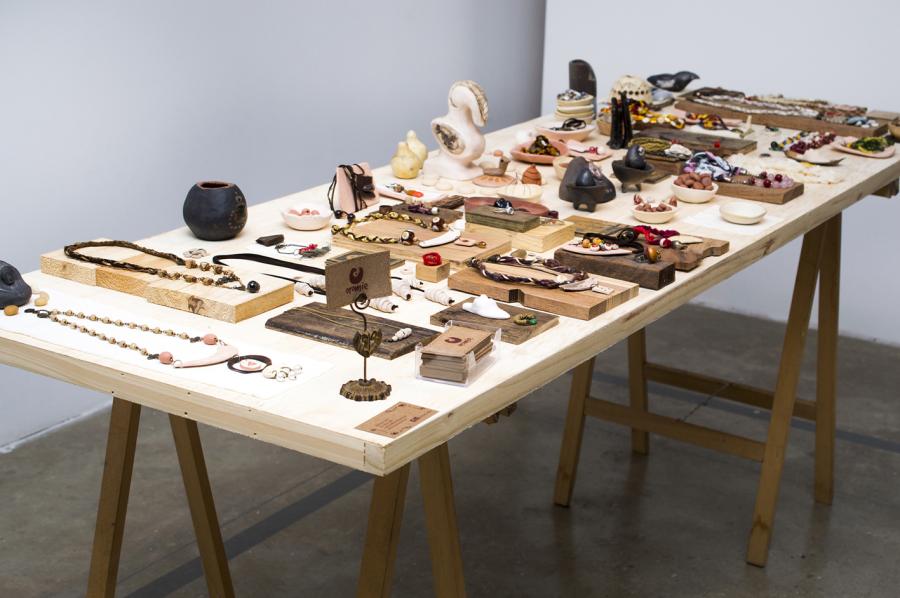 Trabalho de Mariana Cruz na mostra "Transformandos". Foto: Helena Sá Mota Trabalho exposto na mostra "Transformandos"