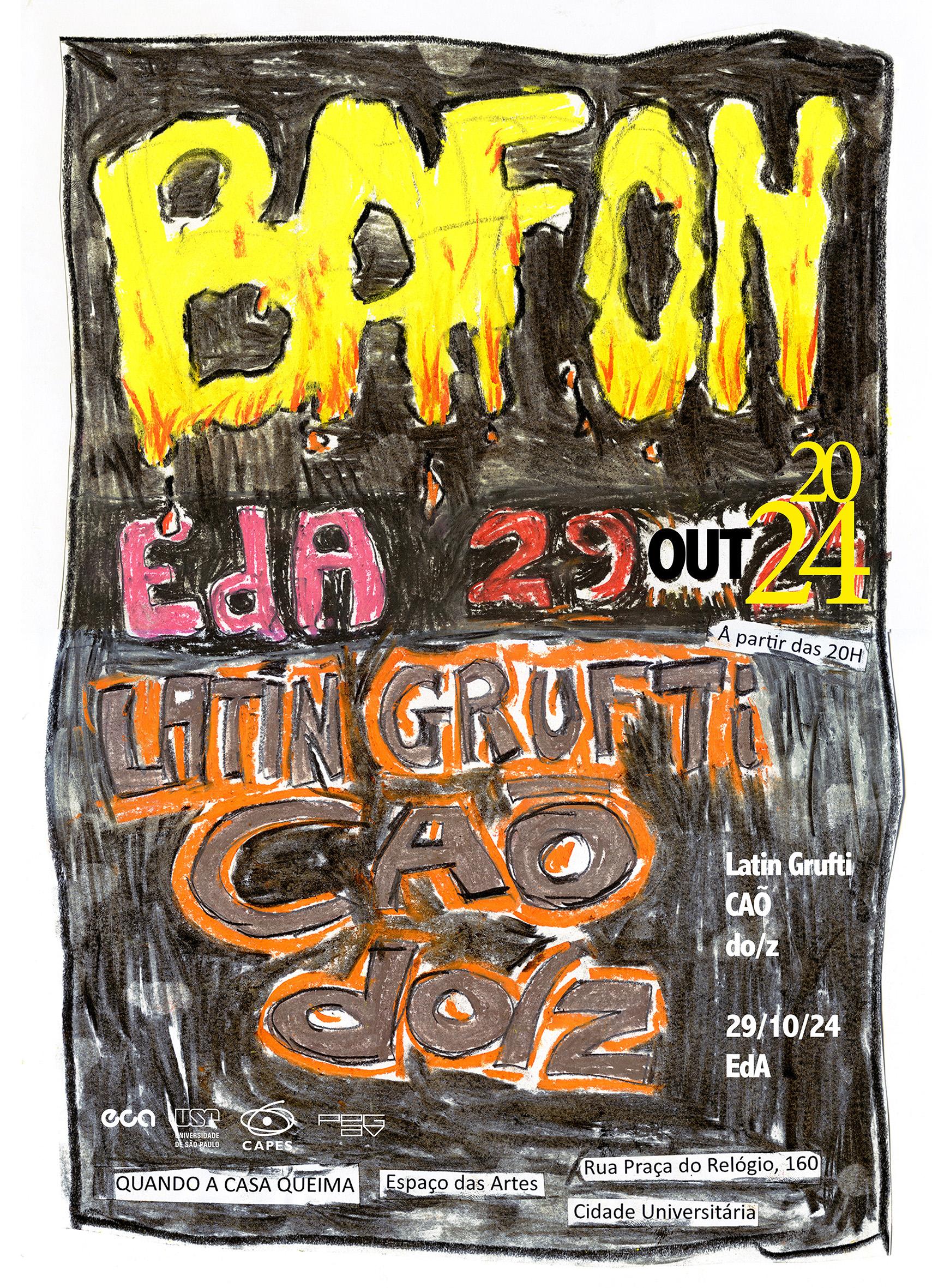 Cartaz do show &quot;Bafon&quot;