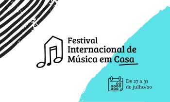cartaz do festival internacional de música em casa