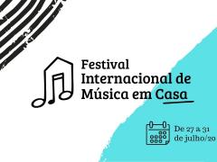 cartaz do festival internacional de música em casa