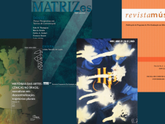 Montagem com quatro capas de revistas da ECA.