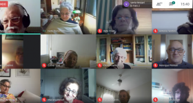tela de reuniao do meet.