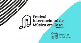 cartaz do festival internacional de música em casa